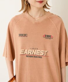 AMERICAN HOLIC ピグメントレーシングプリントTシャツ