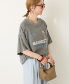 AMERICAN HOLIC ピグメントレーシングプリントTシャツ