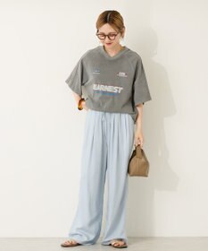 AMERICAN HOLIC ピグメントレーシングプリントTシャツ