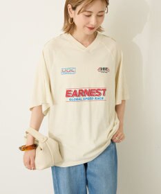 AMERICAN HOLIC ピグメントレーシングプリントTシャツ