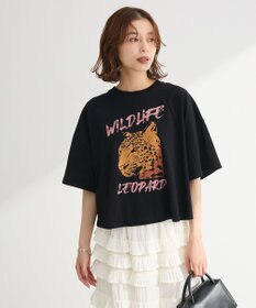 Green Parks ・ＤＯＵＢＬＥ　ＦＬＡＧＳ　レオパードプリントＴＥＥ