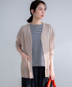 組曲 S 【先行予約】シアーニットVネック カーディガン