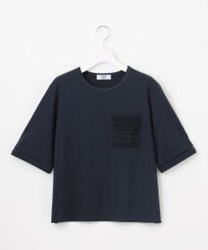 J.PRESS LADIES L 【一枚で着映え】レーシーコンビ ポケットデザイン カットソー