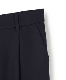 UNFILO L 【ウエストゴム】ドライダブルクロス タックテーパードパンツ