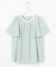 ANY SIS S 【洗える】バイカラーフレア ブラウス