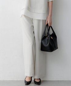 23区 【WEB&一部店舗限定】ストレッチジョーゼット ワイドパンツ