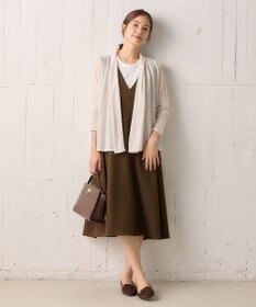 組曲 S 【WEB限定】シアーツイルジャージーショート カーディガン