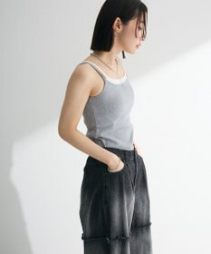 Green Parks ・Ｐｅｔｉｔ　Ｆｌｅｕｒ　レイヤードキャミ（カップ付