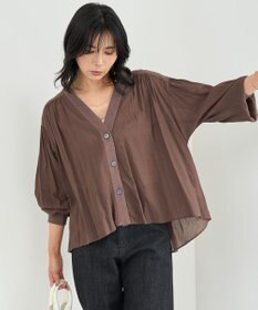 UNFILO シアーシャツ カーディガン