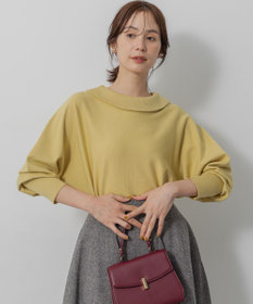 組曲 S 【加藤ローサさん着用 / 前後着用可】スムースストレッチロールネック ニット