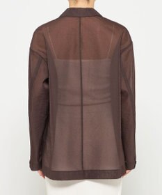 uncrave 【久慈暁子さん着用】シアー オーガンジー シャツ ジャケット