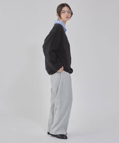 WEGO 【ウエストゴム/MLサイズ展開/ユニセックス着用ITEM】ボンディングワイドスウェットパンツ