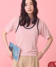 AMERICAN HOLIC 【PENNEY'S】配色タンクトップ+Tシャツ