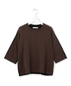 ICB ヴィスコースワイド 前後配色ニットT