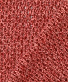 自由区 L リネンミドルゲージメッシュ ニット