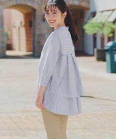 Tiaclasse バックタックフレアチュニック