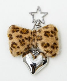 WEGO レオパードリボンキーホルダー