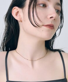 Phoebe 【金属アレルギー対応】ワンタッチメタルフープミニペアピアス  ローズゴールド/BOX付き