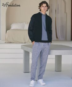 23区GOLF 【23Fondation/MEN】ハイブリッド ニットアウター