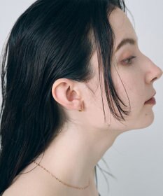 Phoebe 【金属アレルギー対応】ワンタッチメタルフープミニペアピアス  ローズゴールド/BOX付き