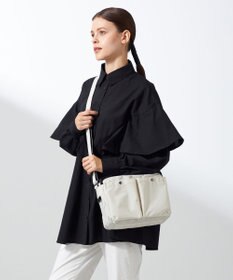 Y'SACCS 【ムック本掲載】クリンクルナイロン　ダブルポケットショルダー