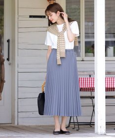 Tiaclasse 肩掛けボーダーフェイクカーデ