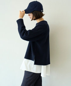 UNFILO カシミヤブレンド クルーネックニット