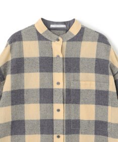 BEIGE， HOBBS / ウールチェックカシュクールブラウス