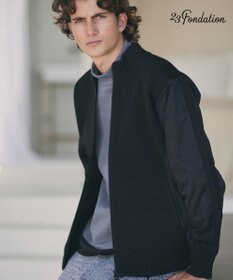 23区GOLF 【23Fondation/MEN】ハイブリッド ニットアウター