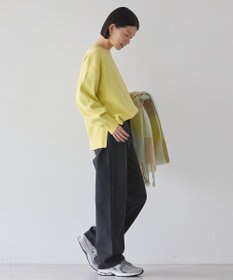 AMERICAN HOLIC 袖ボリュームサイドスリットニットプルオーバー