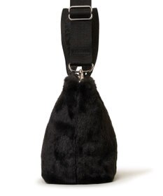 LeSportsac FUR E/W TOTE/ブラックフラッフィーファー