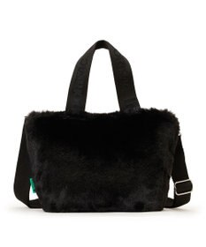 LeSportsac FUR E/W TOTE/ブラックフラッフィーファー