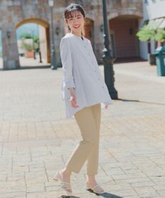 Tiaclasse バックタックフレアチュニック