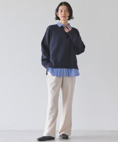 AMERICAN HOLIC 袖ボリュームサイドスリットニットプルオーバー