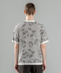 JOSEPH HOMME メキシカンブラインドジャガード　クルーネック半袖ニット