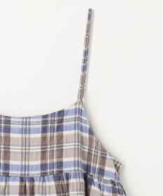 ANY チェックシャーリングワンピース