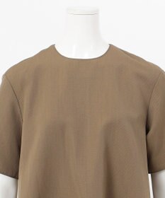 23区 【エステータ】ウールリネン 半袖フレアワンピース