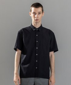 JOSEPH HOMME 新素材【通気性/ストレッチ】トリコサッカーストレッチ 　レギュラーカラー半袖シャツ