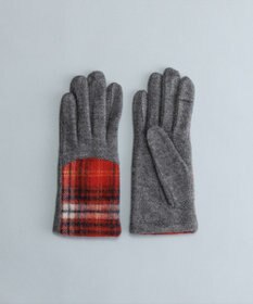 ORuKuBET タータンチェックジャージグローブ (WOMEN)【タッチパネル対応】