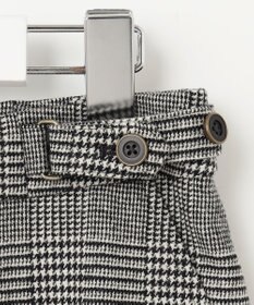 J.PRESS LADIES クラシカル グレンチェック セミワイド パンツ