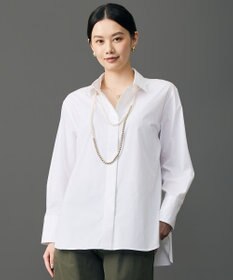 自由区 エッセンシャルブロードベーシック シャツブラウス