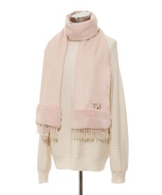 MOONBAT PAUL & JOE ACCESSOIRES ヌネットワッペン×ファームースタッチマフラー（パッケージ入り）