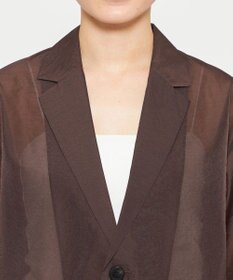 uncrave 【久慈暁子さん着用】シアー オーガンジー シャツ ジャケット