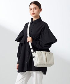 Y'SACCS 【ムック本掲載】クリンクルナイロン　ダブルポケットショルダー