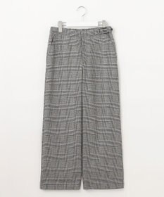 J.PRESS LADIES クラシカル グレンチェック セミワイド パンツ