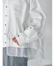 YECCA VECCA シアーMIXアシメシャツ