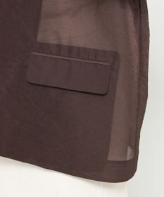 uncrave 【久慈暁子さん着用】シアー オーガンジー シャツ ジャケット