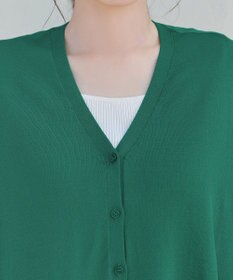 Tiaclasse L 軽やかニットドルマンカーディガン