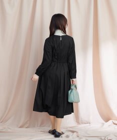 Tiaclasse 【洗える】タックパールワンピース