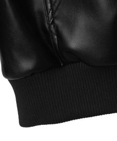 WEGO エコレザーフードブルゾン